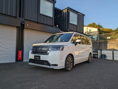 新型車ホンダ ステップワゴン のガラスコーティング施工車事例 ／ 東京都川崎市N様 ｜ 横浜で車のコーティングならミスターポリッシュへ