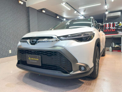 新型車トヨタ カローラクロスのガラスコーティング施工車事例 ／ 神奈川県横浜市港南区K様より ｜ 車のコーティングなら横浜市の専門店ミスターポリッシュへ