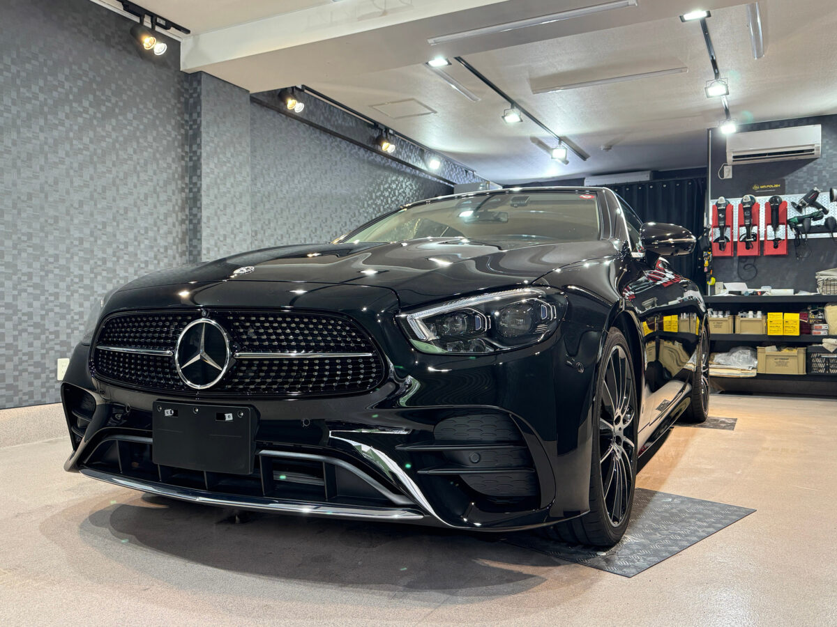 メルセデス・ベンツ Eクラス カブリオレ / Mercedes-Benz E Class CABRIOLETのガラスコーティング施工車事例 / 神奈川県横浜市戸塚区I様より
