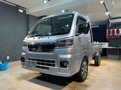 新型車ダイハツ ハイゼットトラックのガラスコーティング施工車事例 ／ 神奈川県横浜市戸塚区M様より