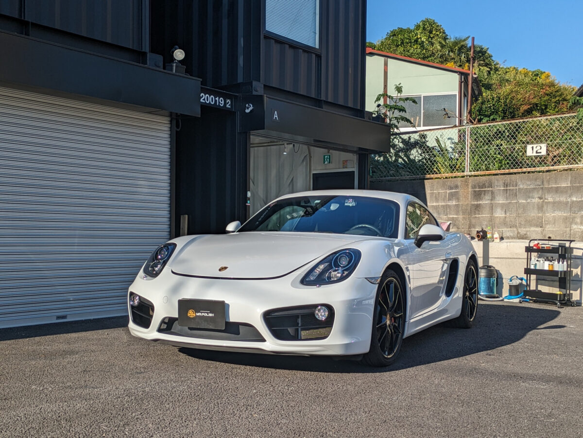 完全復活! 経年車 ポルシェ ケイマン のガラスコーティング施工車事例/東京都町田市O様より|横浜の車のコーティング専門店ミスターポリッシュ