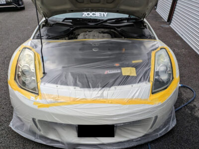日産 フェアレディZ Z33のヘッドライトリペア・ヘッドライトスチーマー施工車事例／東京都川崎市U様