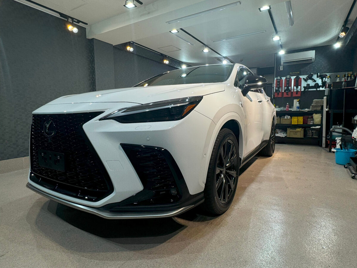 セラミックコーティングとレザーシートコーティング!新型車レクサス NX350Fの施工車事例 / 神奈川県横浜市戸塚区S様より | セラミックコーティ