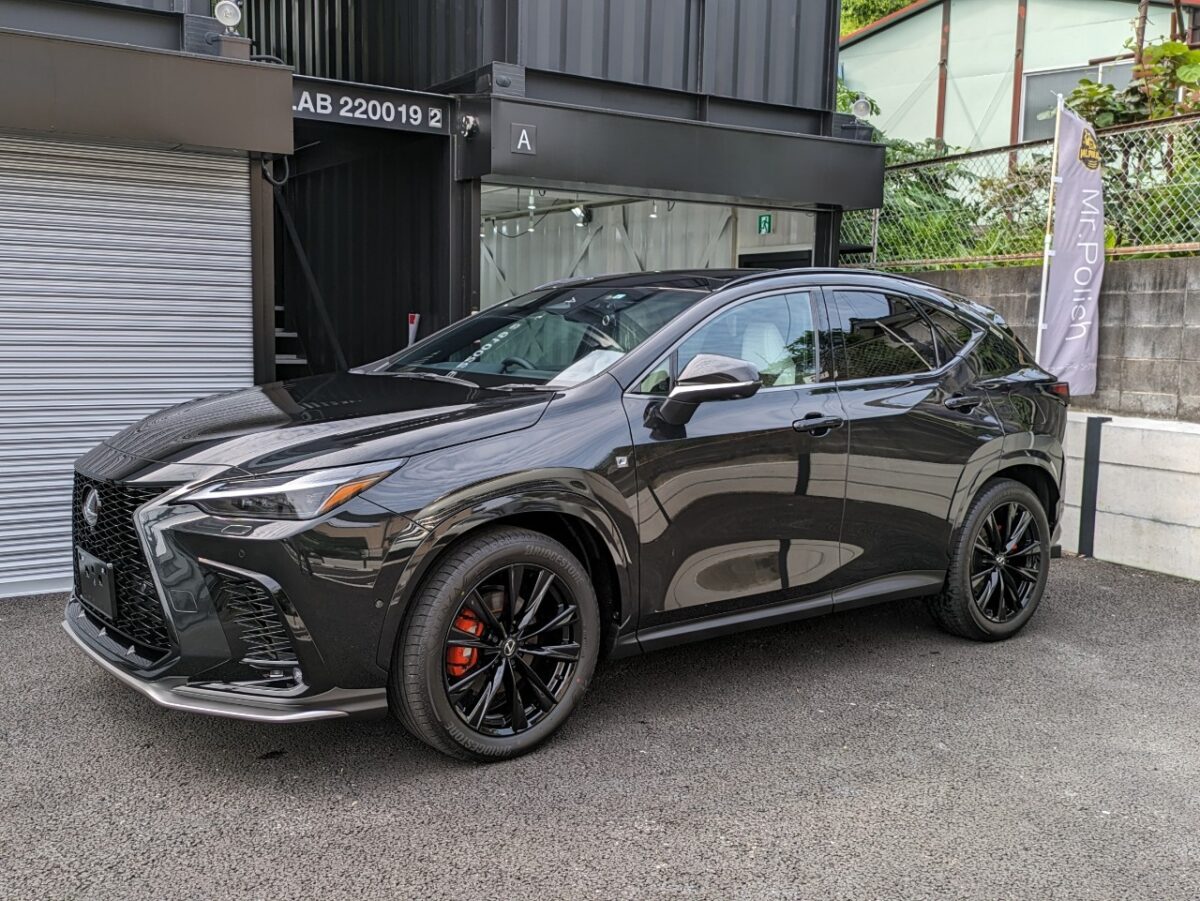 新型車レクサス(LEXUS) NX350hのガラスコーティング施工車事例/神奈川県横浜市保土ケ谷区M様|神奈川県横浜市のカーコーティング専門店Mr.Polish