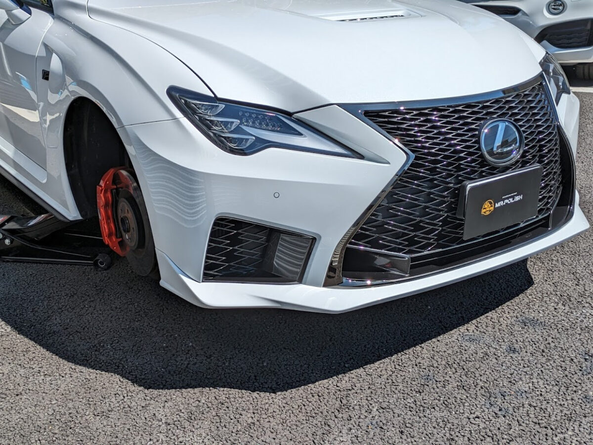 LEXUS RCF マットブラックホイールの脱着専用コーティング施工車事例/神奈川県横浜市港南区U様|神奈川県横浜市の車のコーティング専門店Mr.Polish