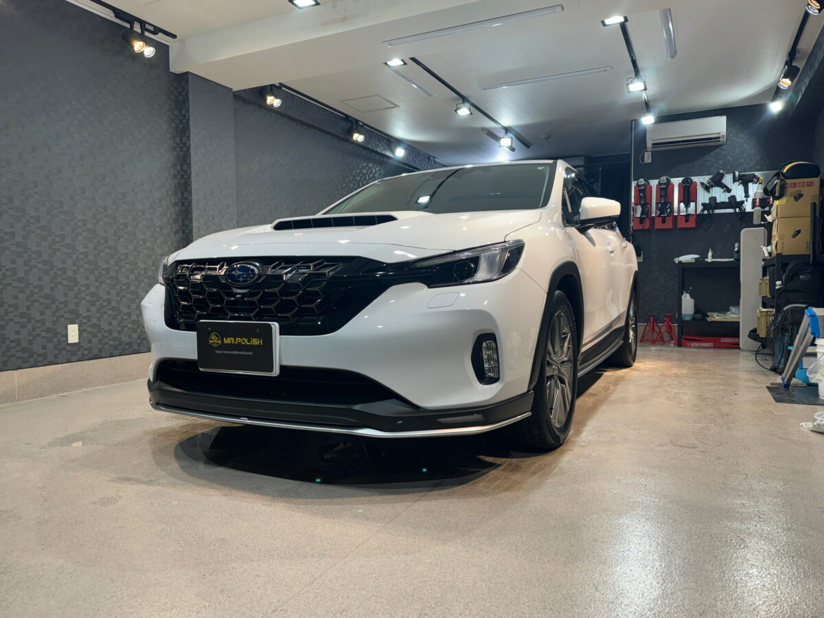 新型車スバル レヴォーグレイバックのガラスコーティング施工車事例 / 神奈川県横浜市港南区I様より | 横浜のカーコーティングなら専門店のミスターポリッシュへ