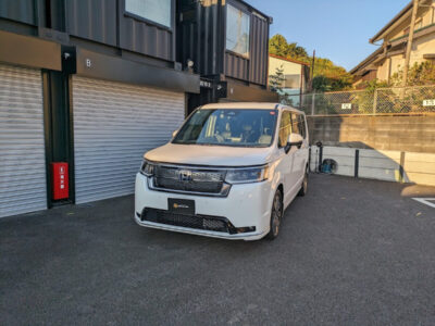 新型車ホンダ ステップワゴン のガラスコーティング施工車事例 ／ 東京都川崎市N様 ｜ 横浜で車のコーティングならミスターポリッシュへ