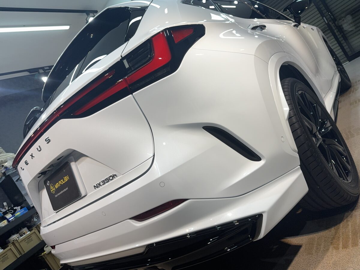 レクサス NX350hへのセラミックコーティング二層“SIX CERAMIC”の施工完了