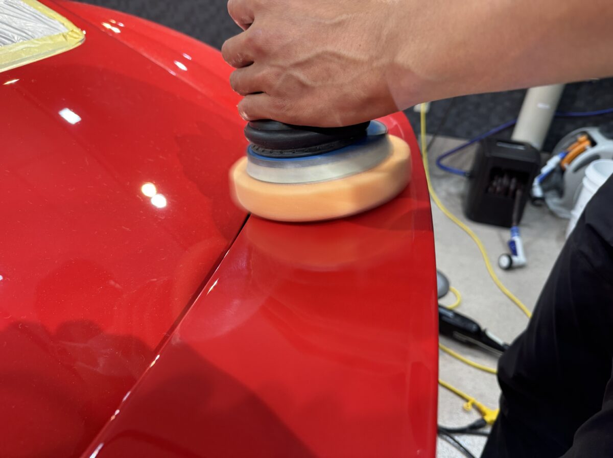 二日間を使用した徹底研磨作業