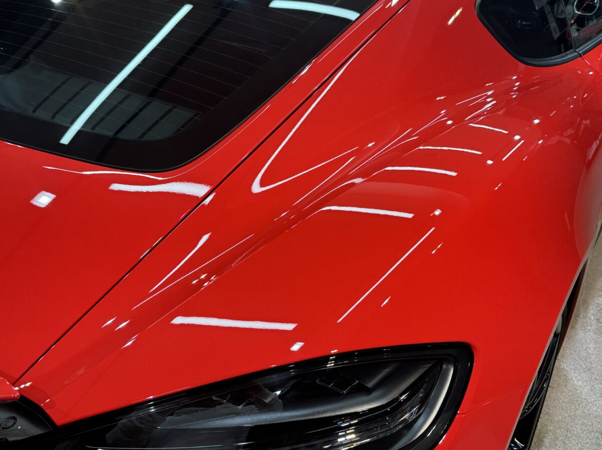 ポルシェ 718ケイマンのガラスコーティング施工完成