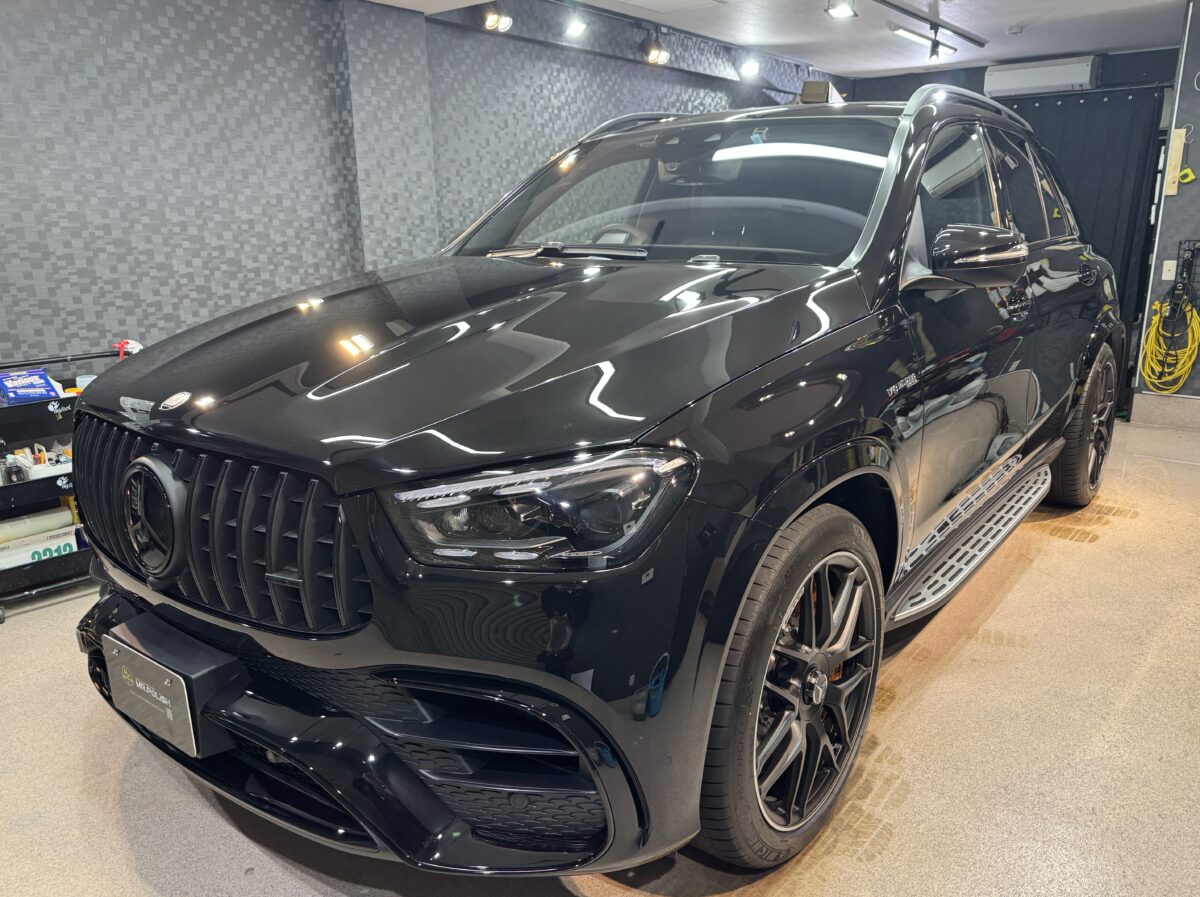 新型車ベンツ GLE AMGのセラミックコーティング施工車事例 ／ 神奈川県横浜市戸塚区O様より