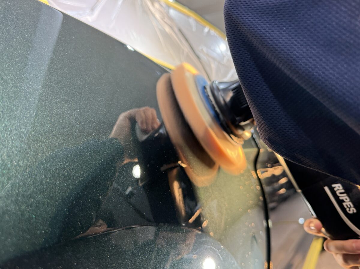 研磨作業の開始