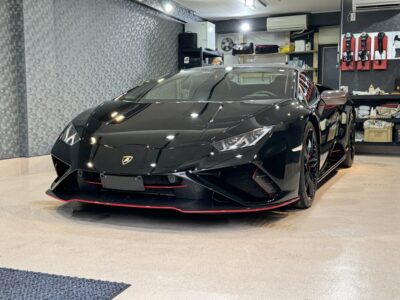 経年車 ランボルギーニ ウラカン のガラスコーティング施工車事例 ／ 神奈川県横浜市保土ケ谷区N様 ｜ 神奈川県横浜市のカーコーティング専門店ミスターポリッシュ