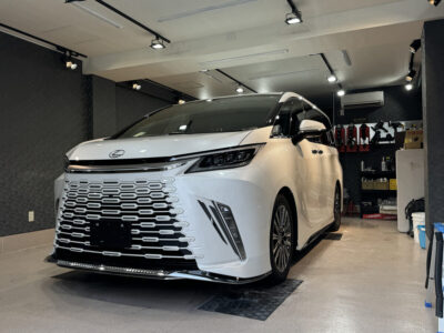 新型車 レクサスLMのガラスコーティング施工車事例 ／ 神奈川県横浜市保土ケ谷区N様より ｜ 横浜のカーコーティングなら専門店のミスターポリッシュへ