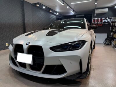 国内限定30台の希少車！BMW M3CSのフローズンソリッドホワイト ｜ マット塗装専用コーティングの施工車事例 ／ 神奈川県藤沢市I様より