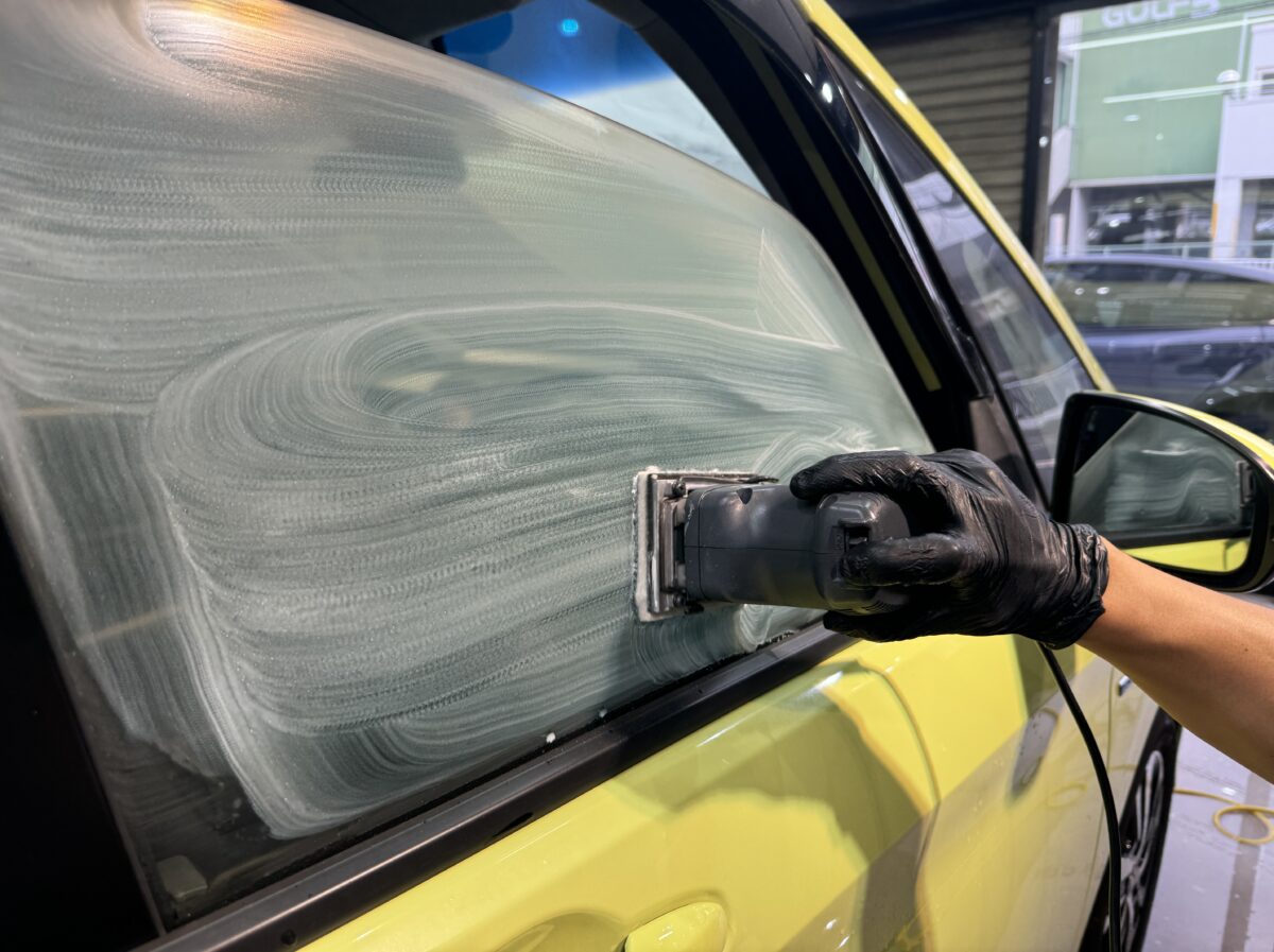 窓ガラス撥水加工