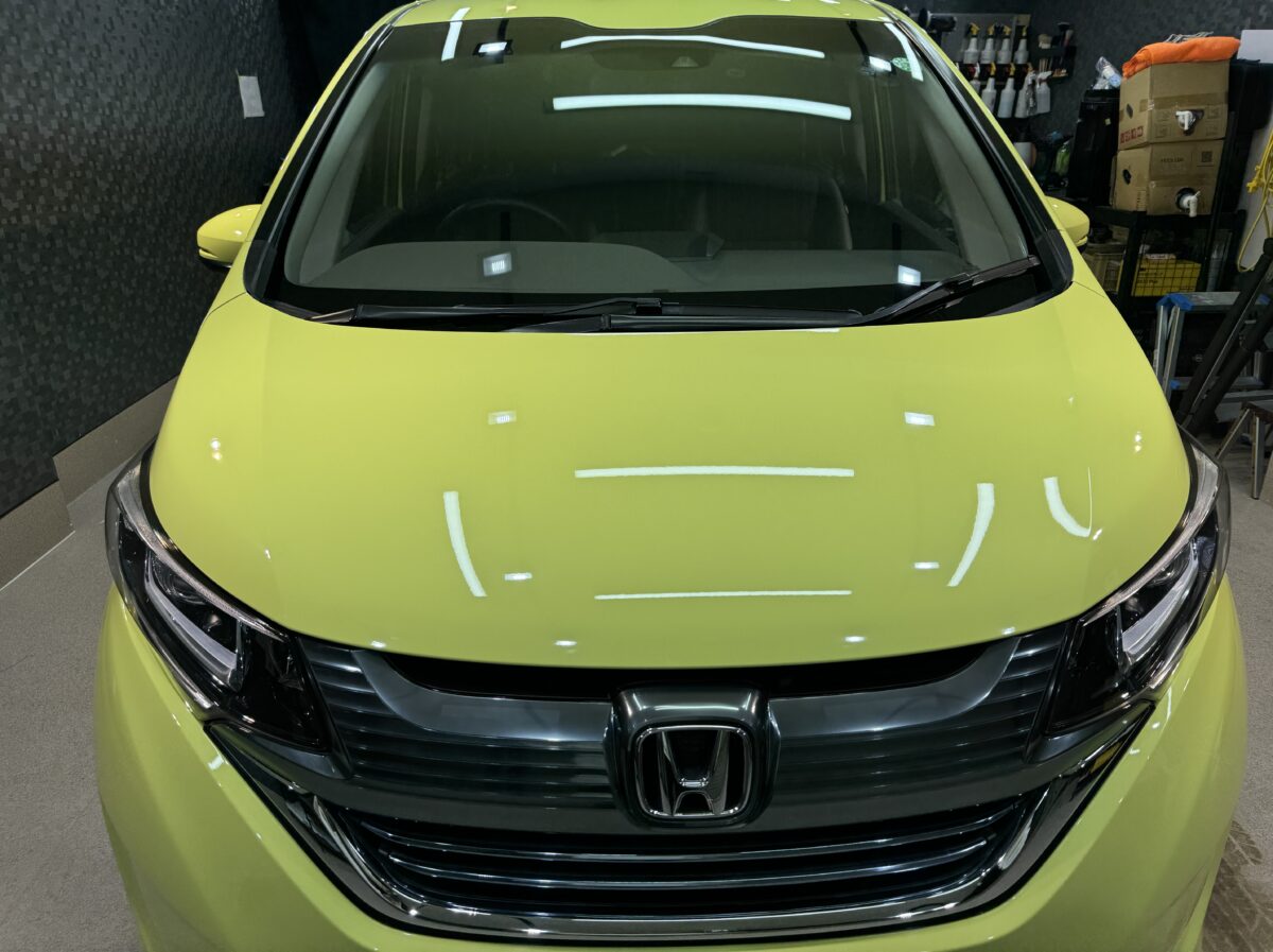 ホンダ フリードのガラスコーティング施工 完了