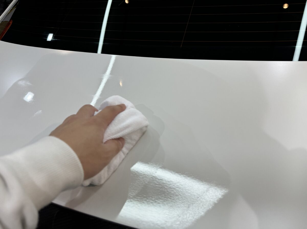 マット塗装専用コーティングの施工
