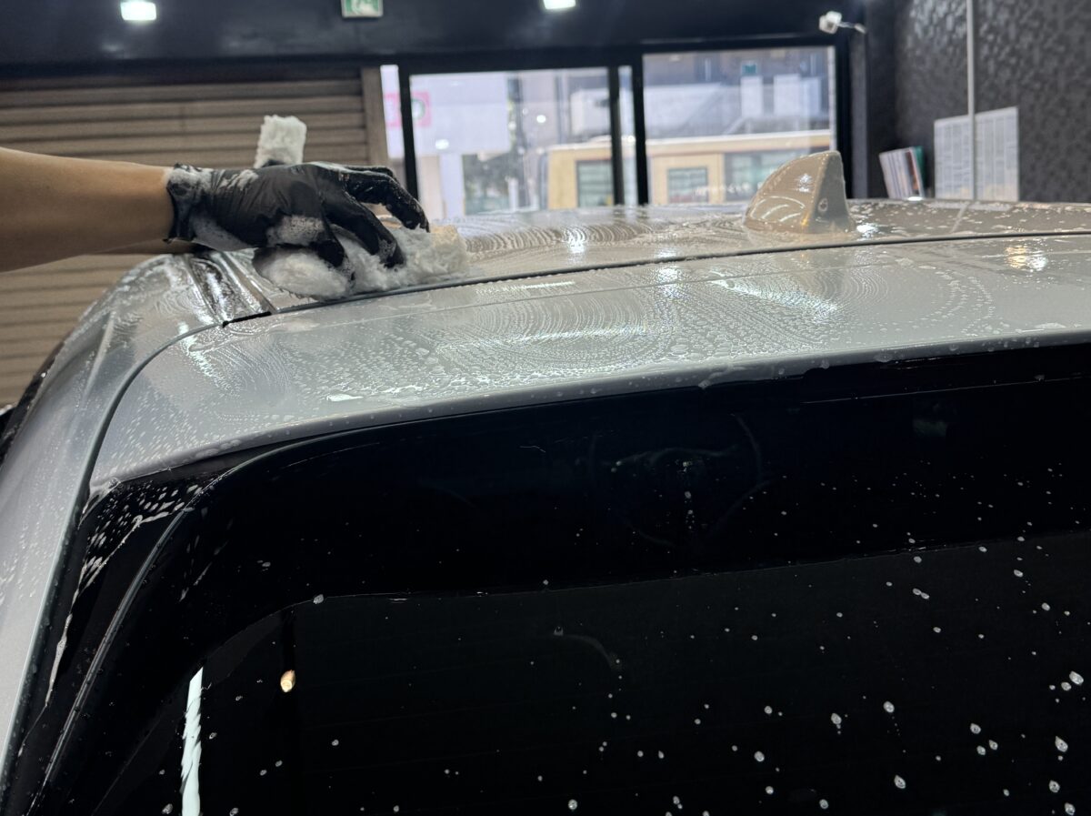 脱脂と二度目の洗車
