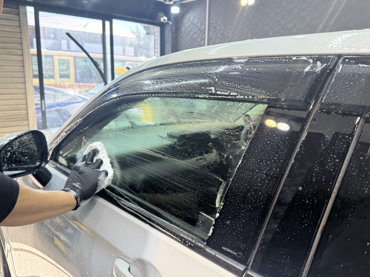 脱脂と二度目の洗車