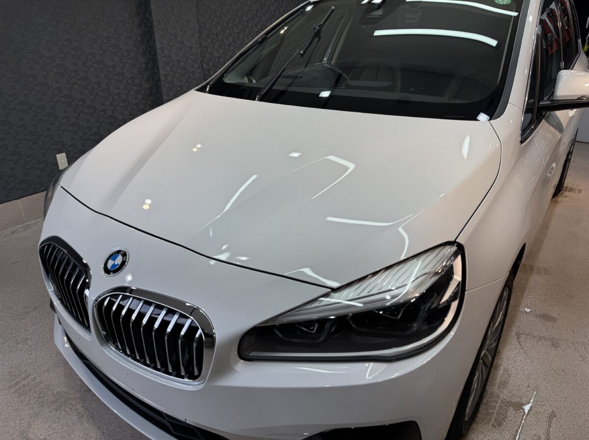■ BMW3シリーズへのガラスコーティング施工が完了