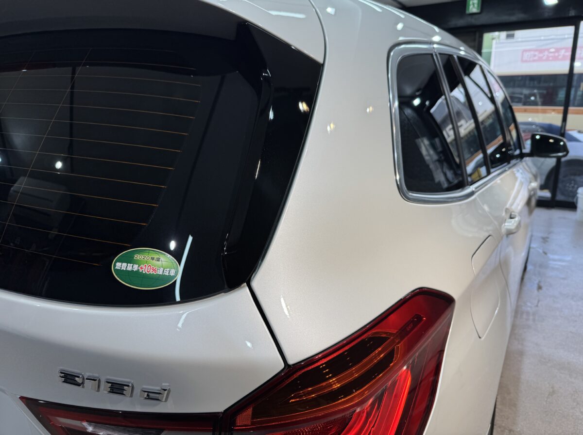 ■ BMW3シリーズへのガラスコーティング施工が完了