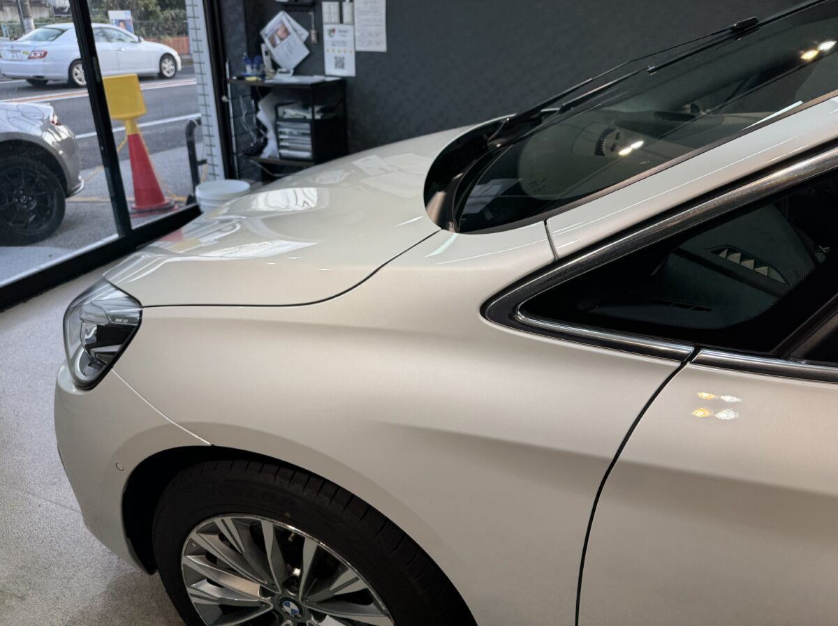 ■ BMW3シリーズへのガラスコーティング施工が完了
