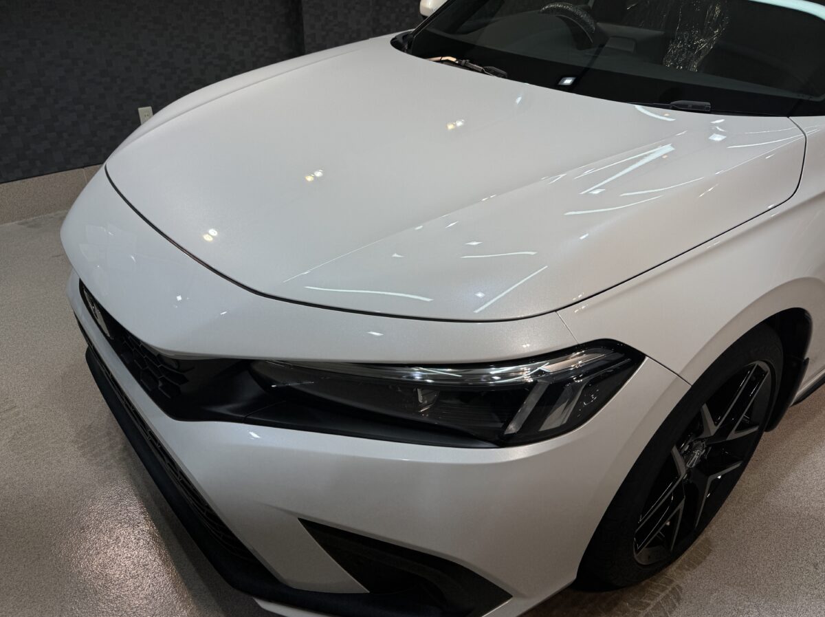 ホンダ シビックのガラスコーティング施工が完了