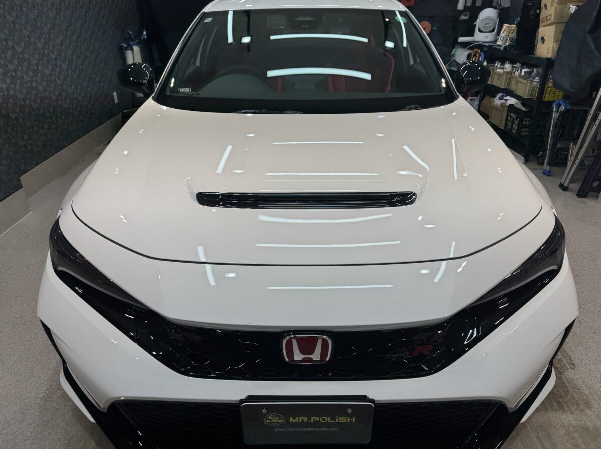 ホンダ シビックTypeRへのセラミックコーティング施工が完了