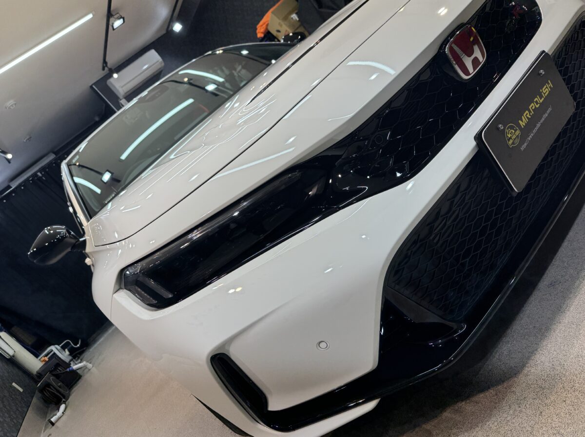 ホンダ シビックTypeRへのセラミックコーティング施工が完了