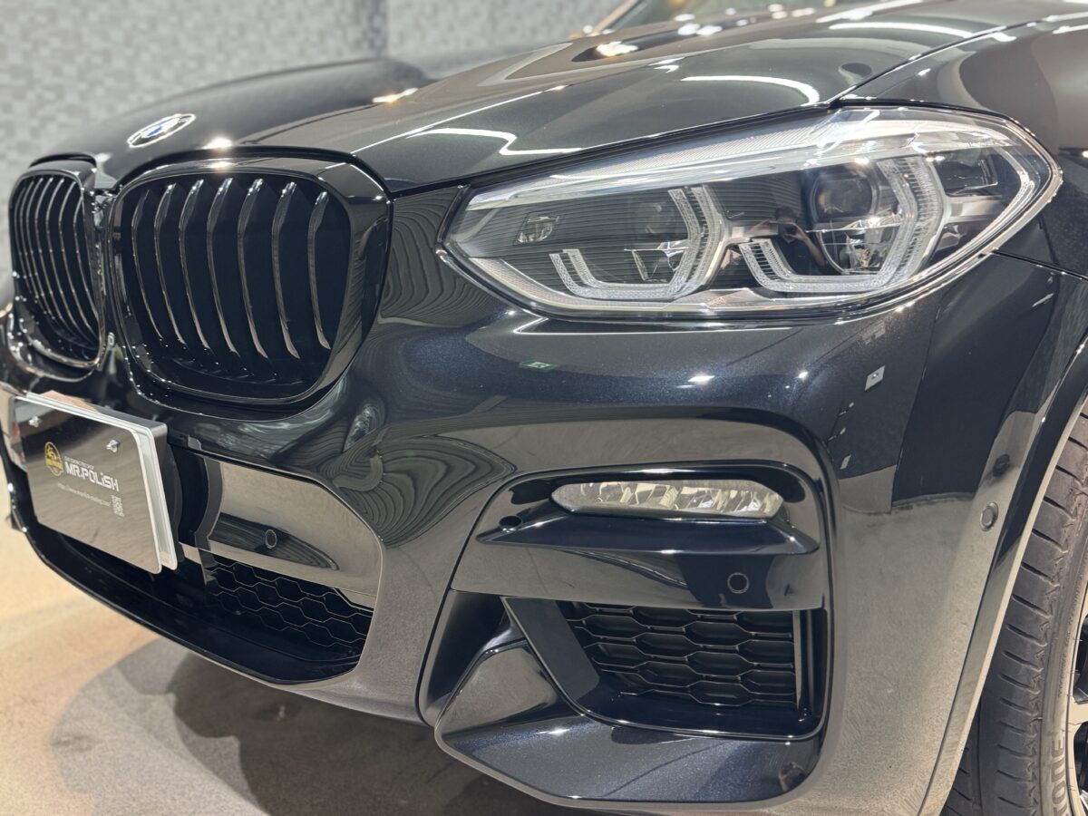 BMW X3へのセラミックコーティング二層施工が完了