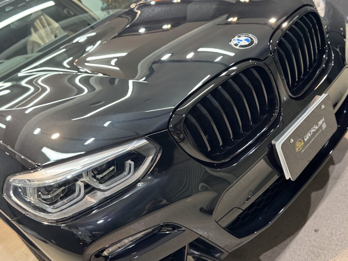 BMW X3へのセラミックコーティング二層施工が完了