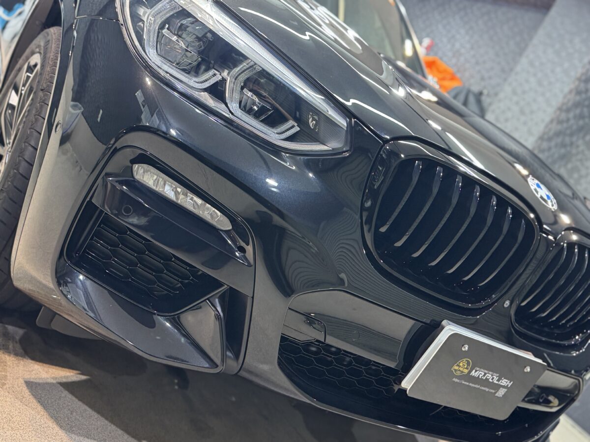 BMW X3へのセラミックコーティング二層施工が完了