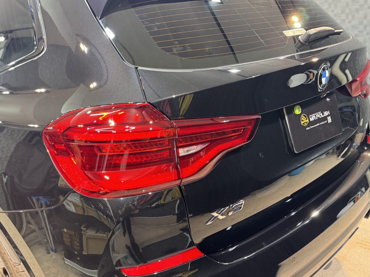 BMW X3へのセラミックコーティング二層施工が完了