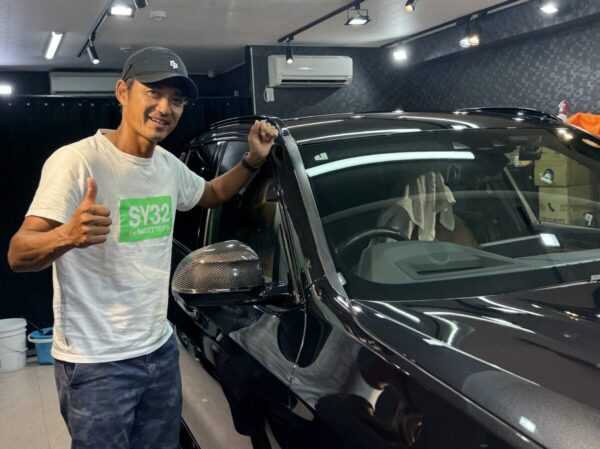 元プロテニスプレイヤー小野田倫久プロの愛車にセラミックコーティングを施工！ ｜ BMW X3へドイツ最先端セラミックコーティング二層サーブフェイスの施工事例