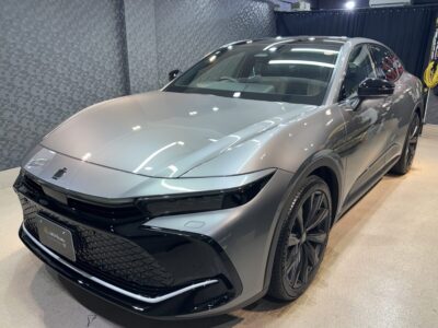 新型車 トヨタクラウンクロスオーバーのガラスコーティング施工車事例 ／ 神奈川県横浜市戸塚区H様より