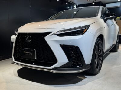 新店舗第一号 ｜ 新型車レクサス NX350h F SPORTへ二層セラミックコーティングとレザーシート専用コーティングの施工車事例 ／ 神奈川県横浜市戸塚区H様より