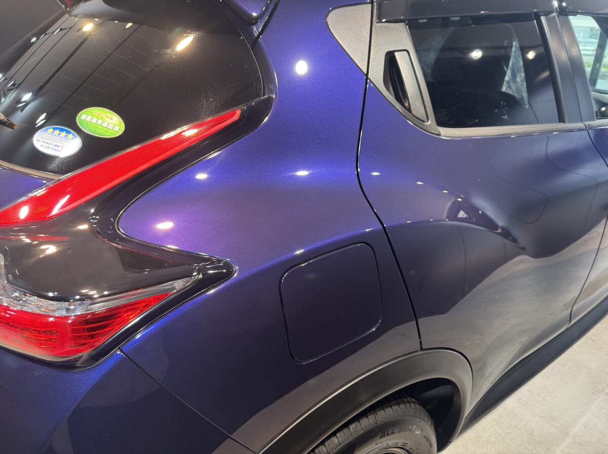 日産 ジュークへのガラスコーティング施工が完了