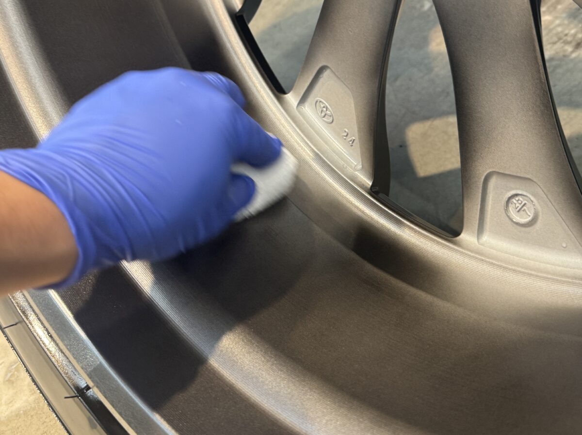 ホイール脱着両面コーティング