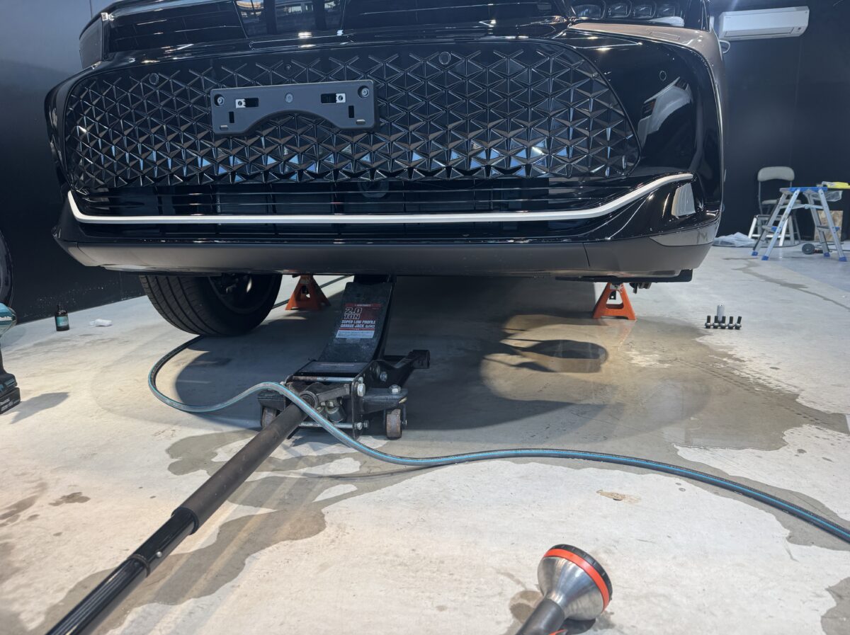 ホイール脱着両面コーティング