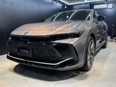 新型車トヨタ クラウンクロスオーバーのガラスコーティング施工車事例 ／ 神奈川県横浜市中区T様より