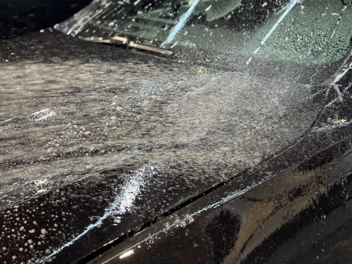 二度目の純水洗車 → コーティング塗布へ