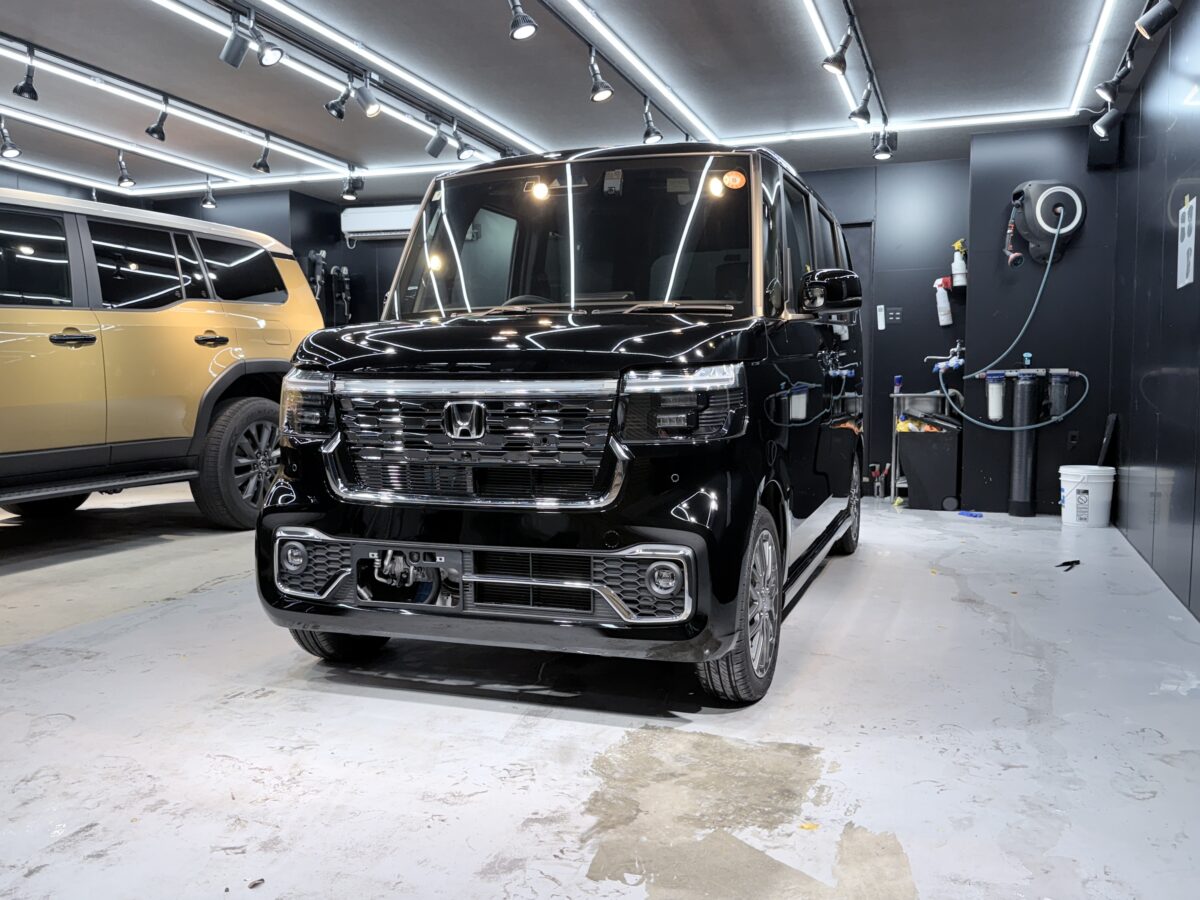 新型ホンダ N-BOX 二層セラミックコーティング施工車事例 ／ 神奈川県横須賀市 H様より