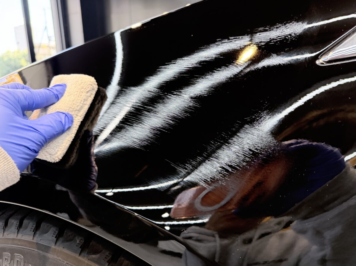 セラミックコーティングの塗布