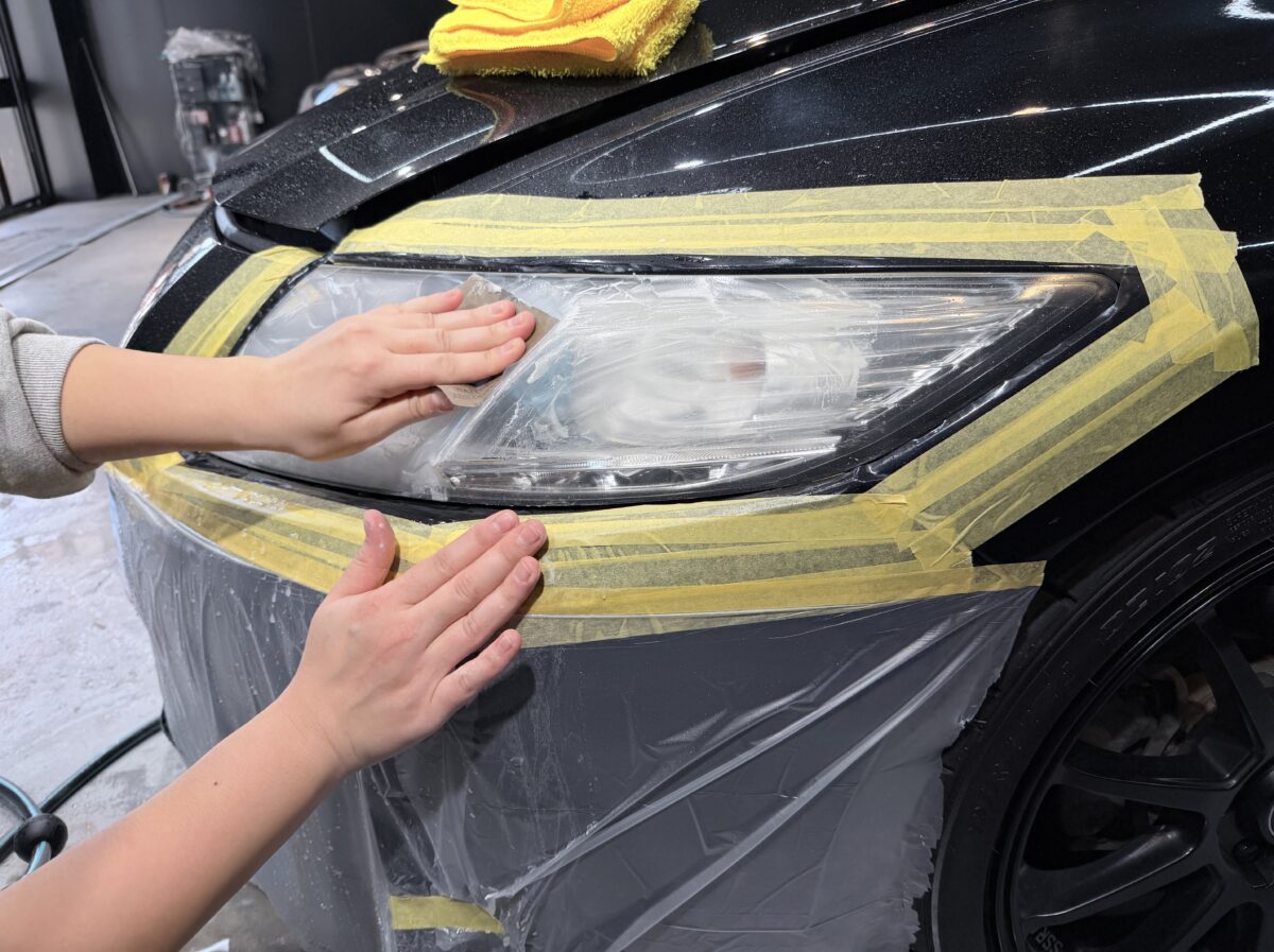 ヘッドライトリペア W施工