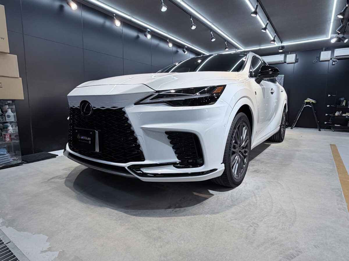 【新車】レクサス RX500h F SPORTにセラミックコーティング施工｜横浜の専門店ミスターポリッシュ ／ 神奈川県横浜市磯子区T様より
