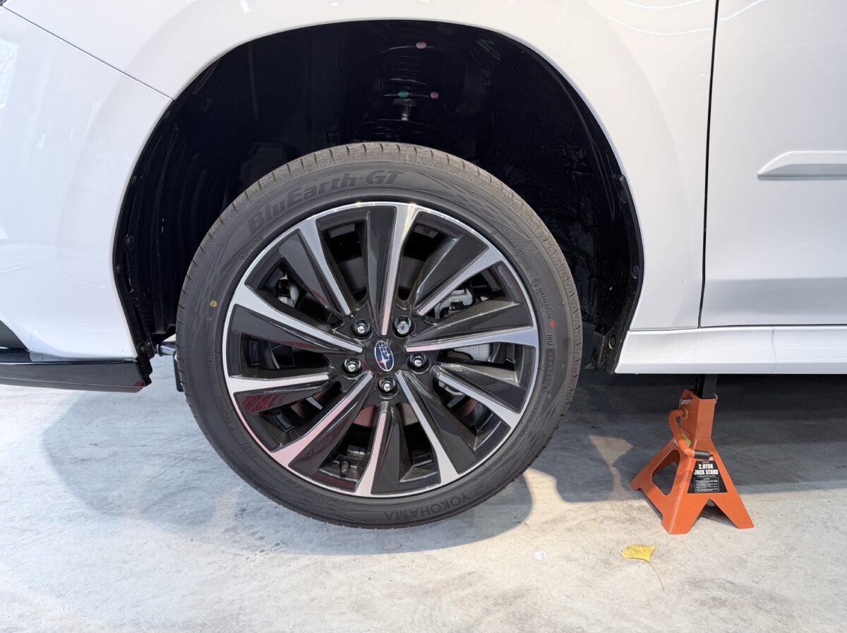 ホイール脱着両面コーティング