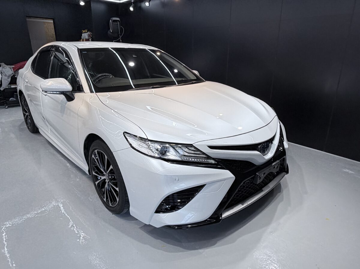 70 カムリ セラミックコーティング二層の施工後