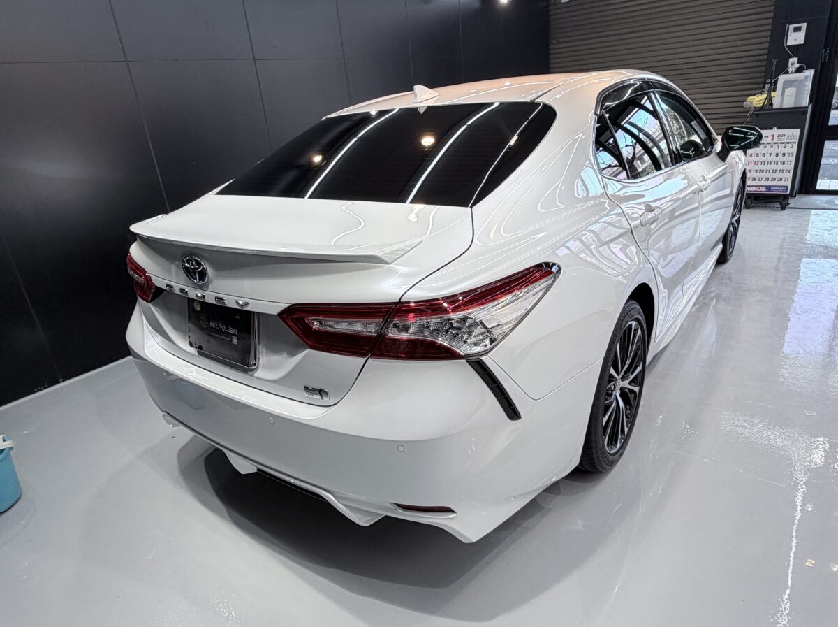 70 カムリ セラミックコーティング二層の施工後