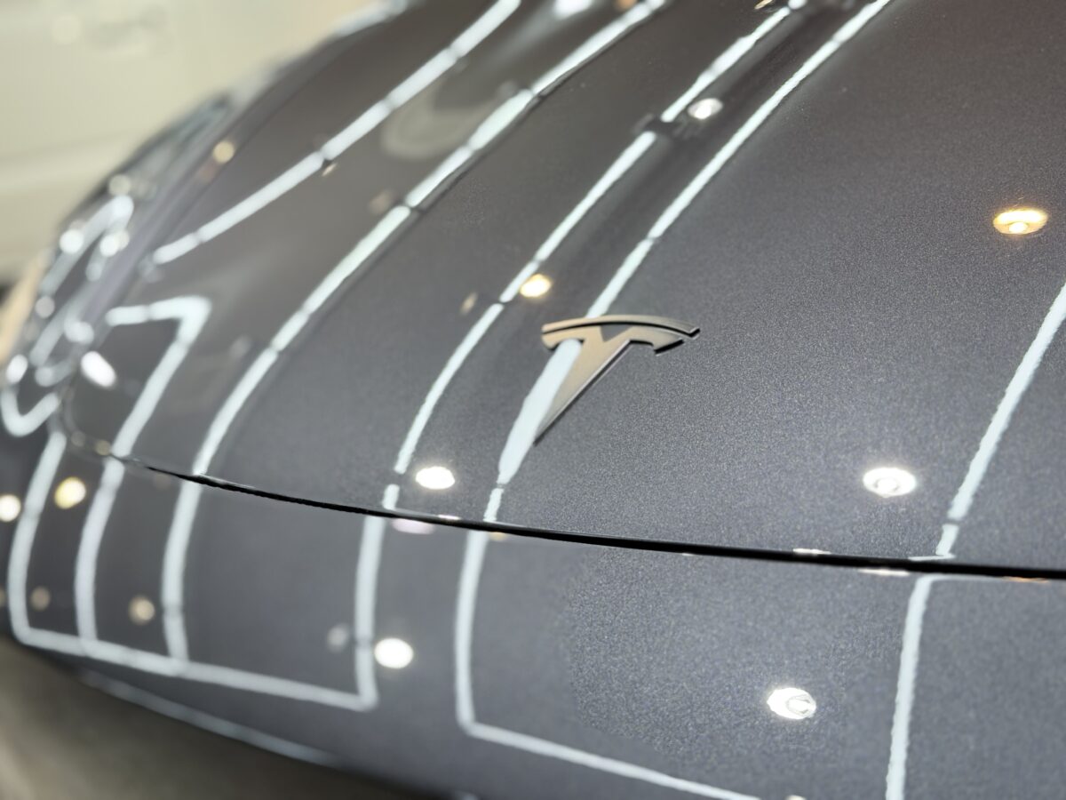 テスラ モデル3 ガラスコーティングの施工が完了！